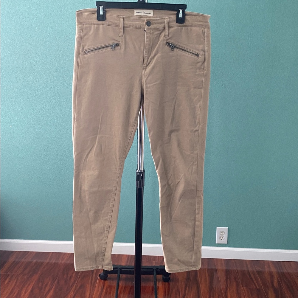 Gap 1969 True Skinny Jegging Jeans Women’s Size 30 Tan Stretch Denim